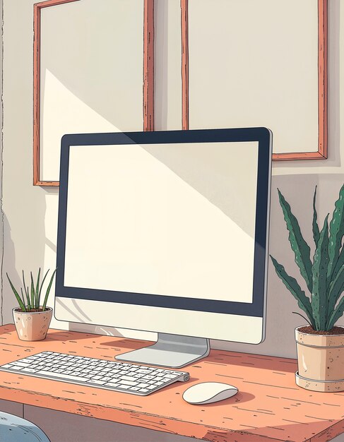 Ilustración de garabateo por computadora