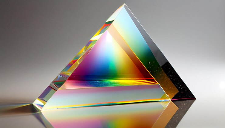 Foto gratuito ilustración multicolor abstracta con reflejos brillantes y formas futuristas generadas por ia