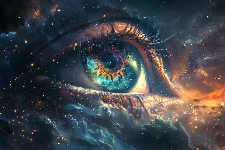 Foto gratuito ilustración de ojos de fantasía