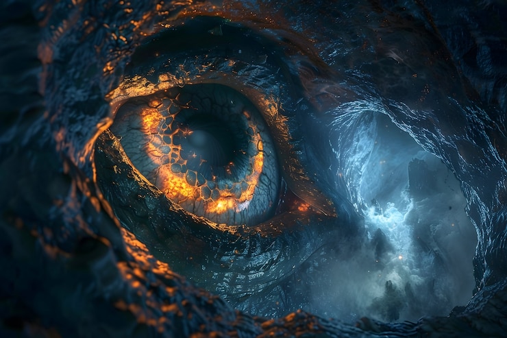 Foto gratuito ilustración de ojos de fantasía