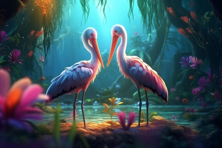 Foto gratuito ilustración de un pájaro de fantasía