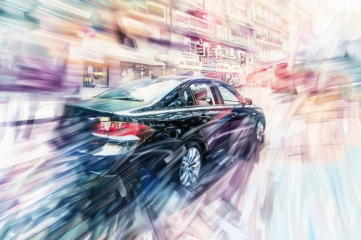 Foto gratuito ilustración de pintura de automóviles en acuarela