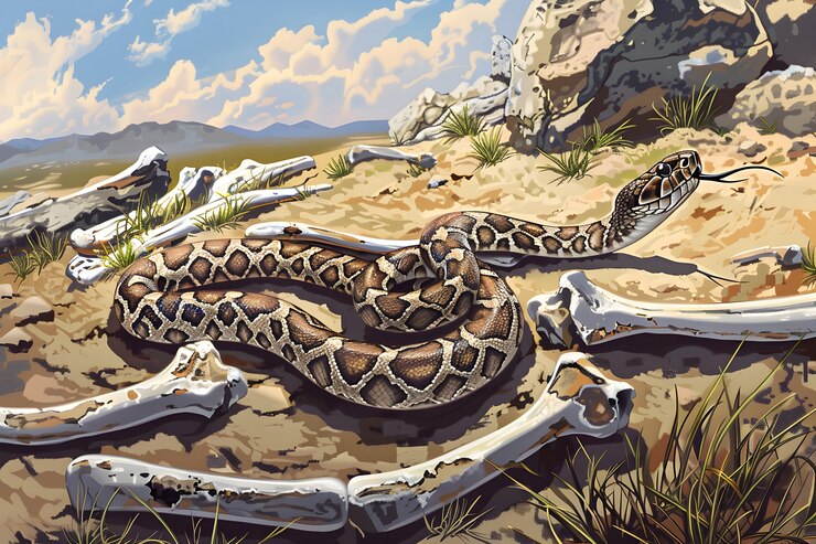 Foto gratuito ilustración de serpiente de arte digital