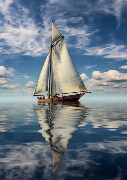 Imagen del barco generada por Ai