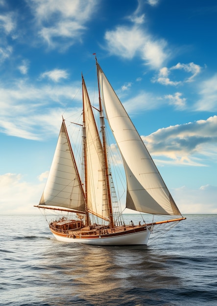 Imagen del barco generada por Ai