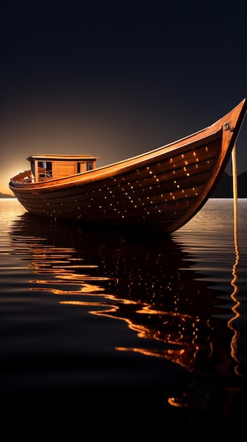 Imagen del barco generada por Ai