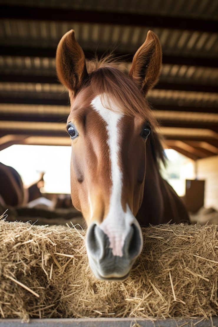 Foto gratuito imagen de caballos generada por ai
