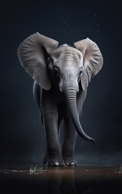 Imagen de inteligencia artificial de elefante