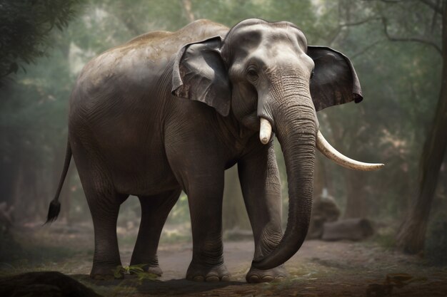 Imagen de inteligencia artificial de elefante