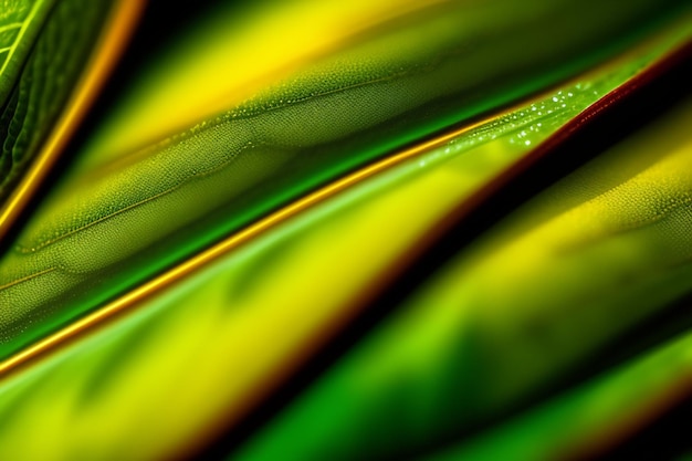 En esta imagen se muestra un patrón de hojas verdes y amarillas.