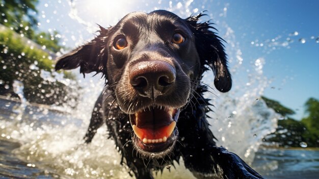 Imagen de perro Labrador Retriever generada por Ai