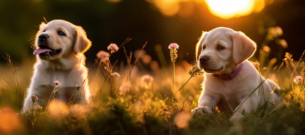 Imagen de perro labrador retriever generada por Ai
