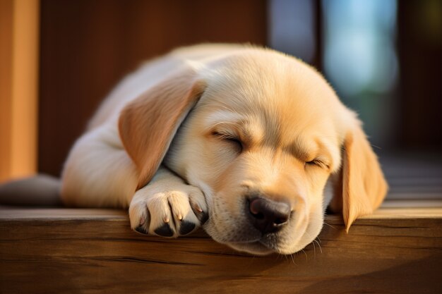 Imagen de perro labrador retriever generada por Ai