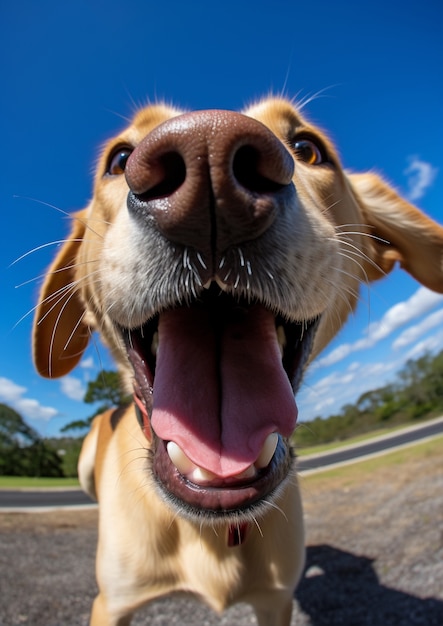 Imagen de perro Labrador Retriever generada por Ai