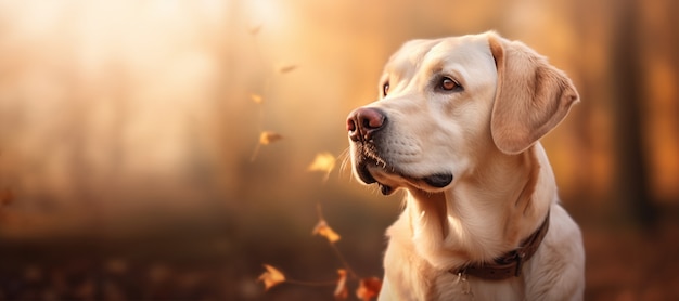 Foto gratuita imagen de perro labrador retriever generada por ai