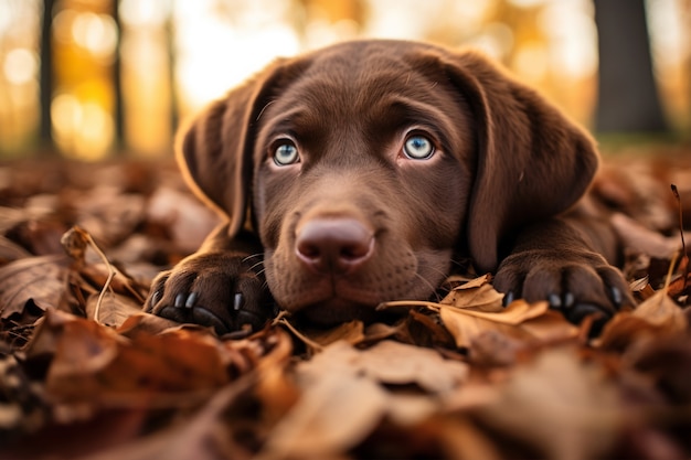 Foto gratuita imagen de perro labrador retriever generada por ai