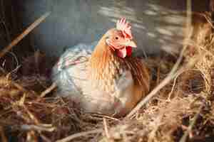 Foto gratuita imagen de pollo generada por ai