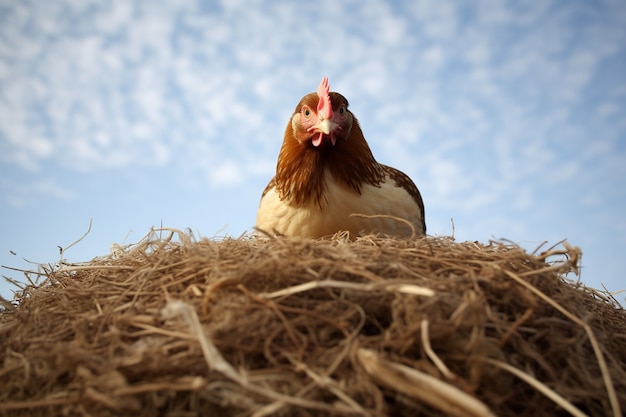 Foto gratuita imagen de pollo generada por ai