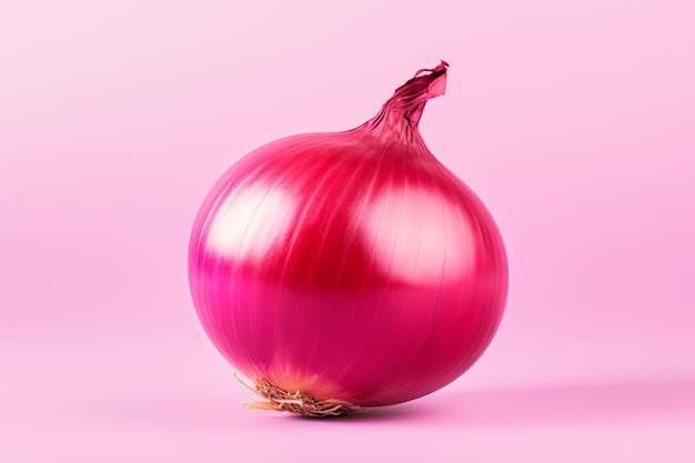Foto gratuita imagen realista de cebolla roja sobre fondo colorido