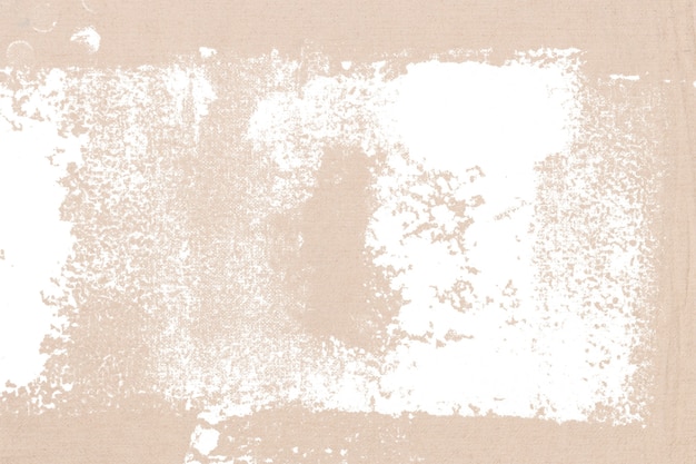 Impresión de bloque blanco sobre fondo beige