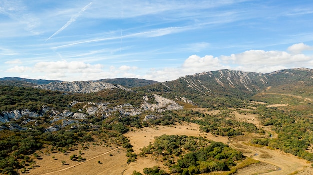 Foto gratuita impresionante vista aérea del paisaje