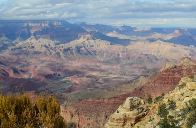 Foto gratuita impresionante vista del gran cañón en arizona