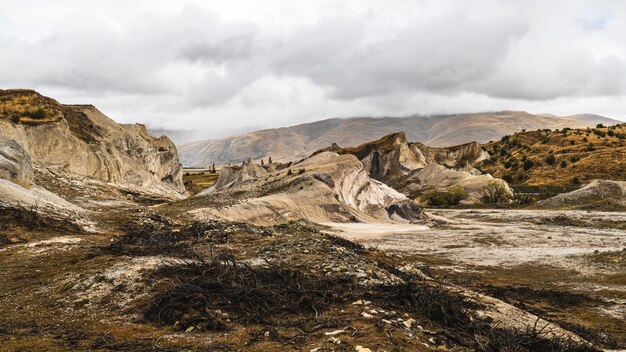 Impresionante vista de St-Bathans en Isla Sur, Nueva Zelanda