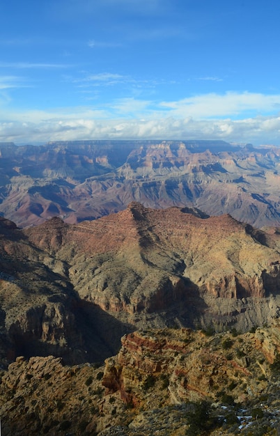 Impresionantes formaciones rocosas de colores en el Gran Cañón