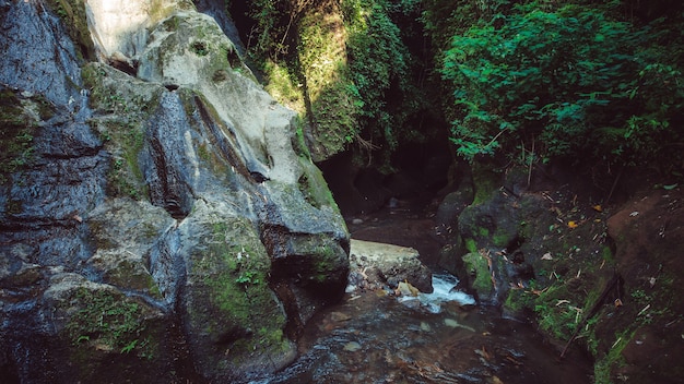 Increíble vista de la cascada.