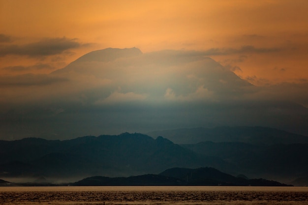 Increíble vista del volcán.