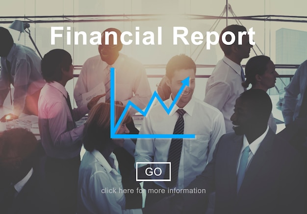 Informe financiero Concepto en línea de registro de finanzas