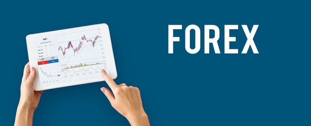 Informe de gráfico de negocios de forex financiero