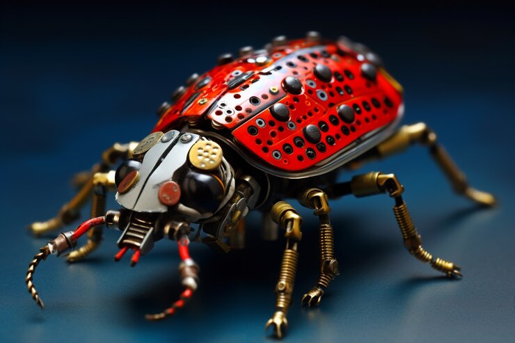 Foto gratuito insecto robótico generado por ia
