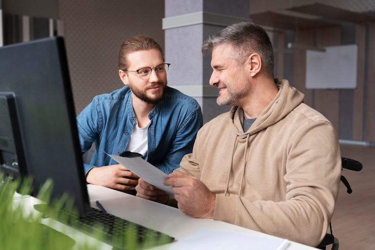 Foto gratuito integración social del equipo de trabajo