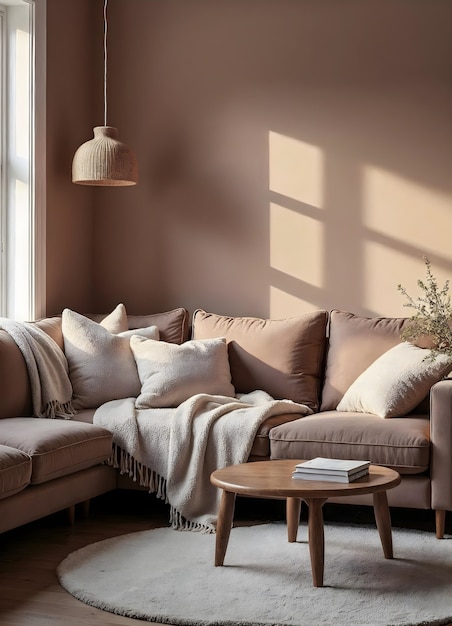 El interior de la casa es moderno y elegante