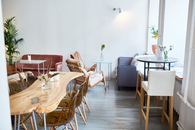 Interior del elegante restaurante