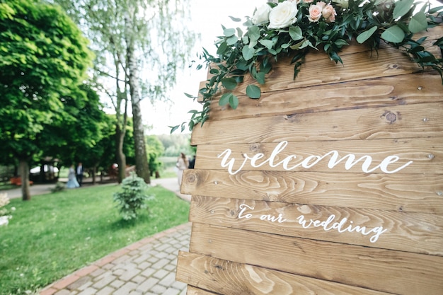 Invitación de la boda decoración