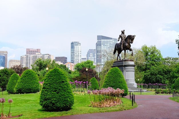 Jardín del parque común de Boston