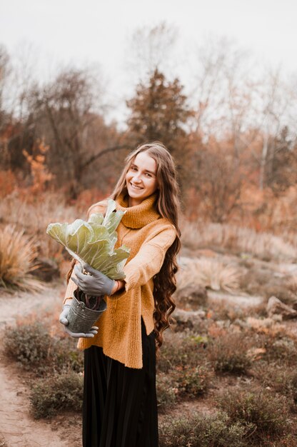 Foto gratuita jardinera