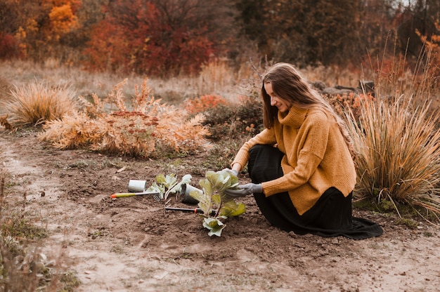 Foto gratuita jardinera