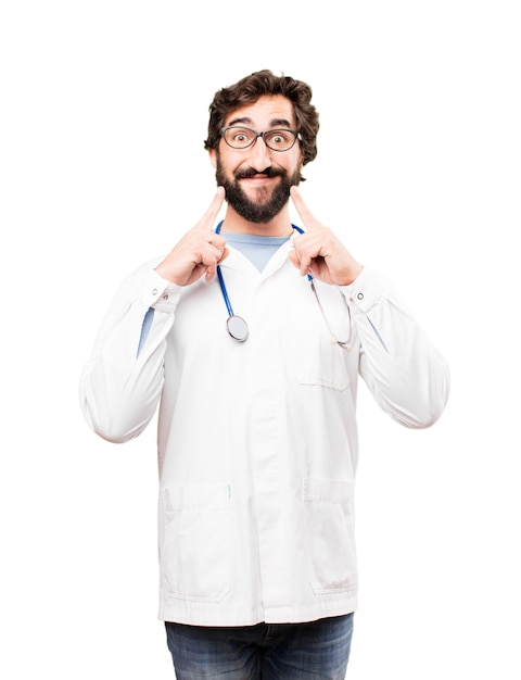 Foto gratuita joven médico sonriente