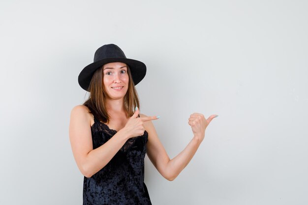 Jovencita expresiva posando en el estudio