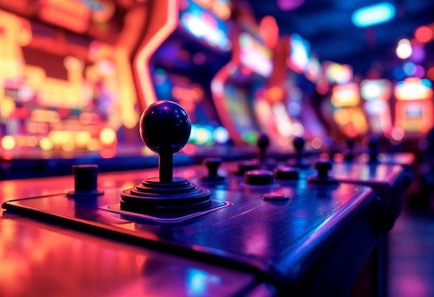 El joystick de arcade retro