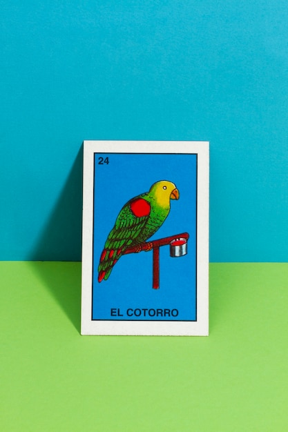 Foto gratuita juego de cartas tradicional mexicano