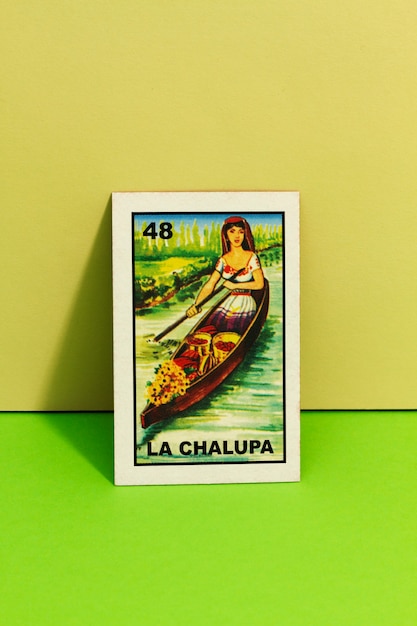 Foto gratuita juego de cartas tradicional mexicano