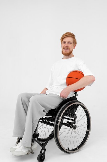 Jugador de baloncesto discapacitado