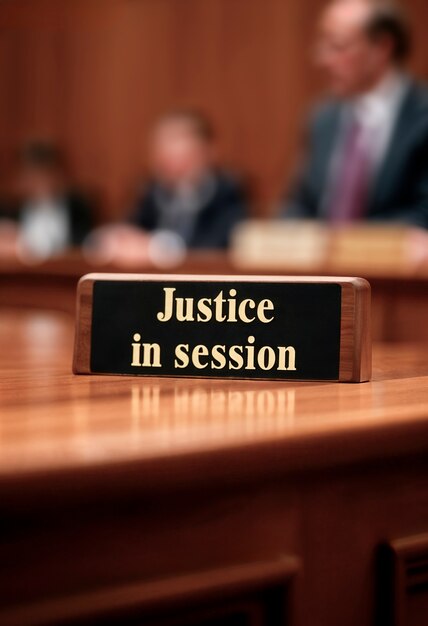Justice in session