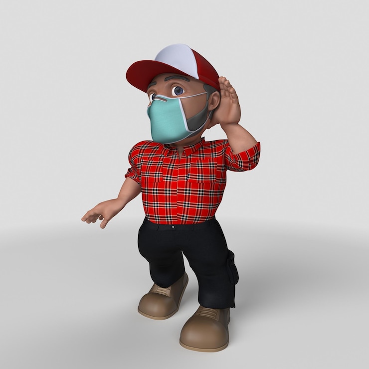 Photo Gratis karakter penebang kayu kartun 3d