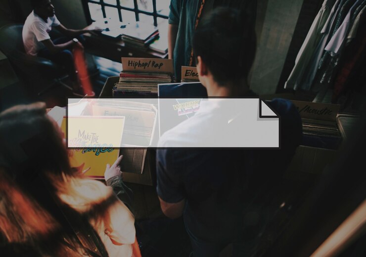 Photo Gratis label logo pita gulir persegi panjang