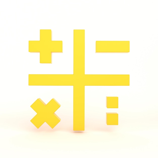 Lado frontal de la aplicación Calculadora con fondo blanco